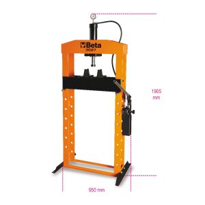 BETA Hydraulische Presse 20 Tonnen mit beweglichem Kolben...