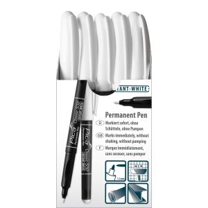 Pica Permanentmarker INSTANT WHITHE, Rundspitze 1-2mm,...