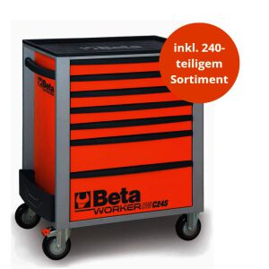 BETA Worker Werkzeugwagen 7 Schubladen 240tlg.