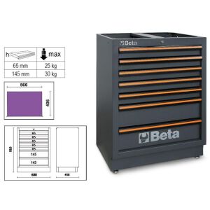 Beta C45PRO M7 Festes Modul mit 7 Schubladen