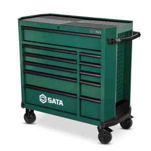 SATA 11-Schubladen-Rollschrank-Pro-(Grün)-Modell95114G