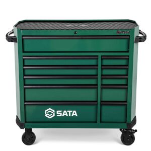 SATA 11-Schubladen-Rollschrank-Pro-(Grün)-Modell95114G