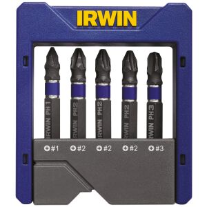 Irwin Impact Power Bit Satz 5-tlg., 2xPZ2, 2xPH2, 1xTX20