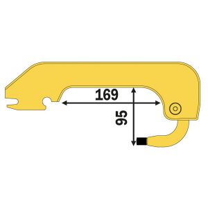 Schweißarm CA2 Aqua "C" Arm L95 mm +...